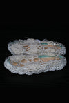 Susanfang crochet craft flat shoes AW21SHO05CORWHT